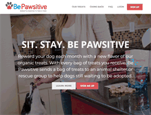 Tablet Screenshot of bepawsitive.com